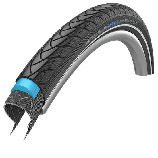 Schwalbe 42 590 MARATHON PLUS 26x1625 Drahtreifen SMARTGUARD ADDIX Reflex Schwarz 15225899